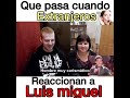 Reacciones al ver a Luis Miguel cantar de personas q no le conocen !!