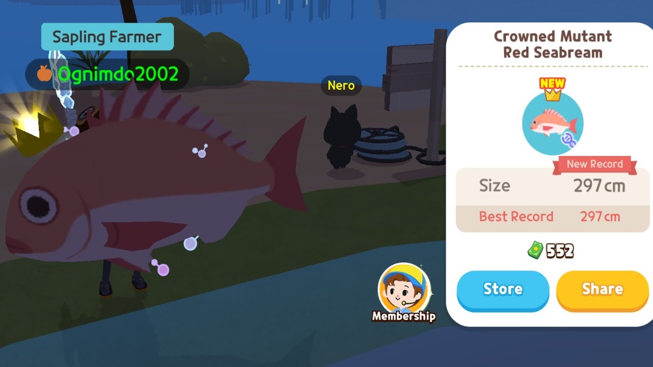 Play Together Fish - crowned mutant red seabream
