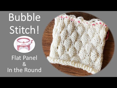 How to knit bubble stitch on sentro knitting machine