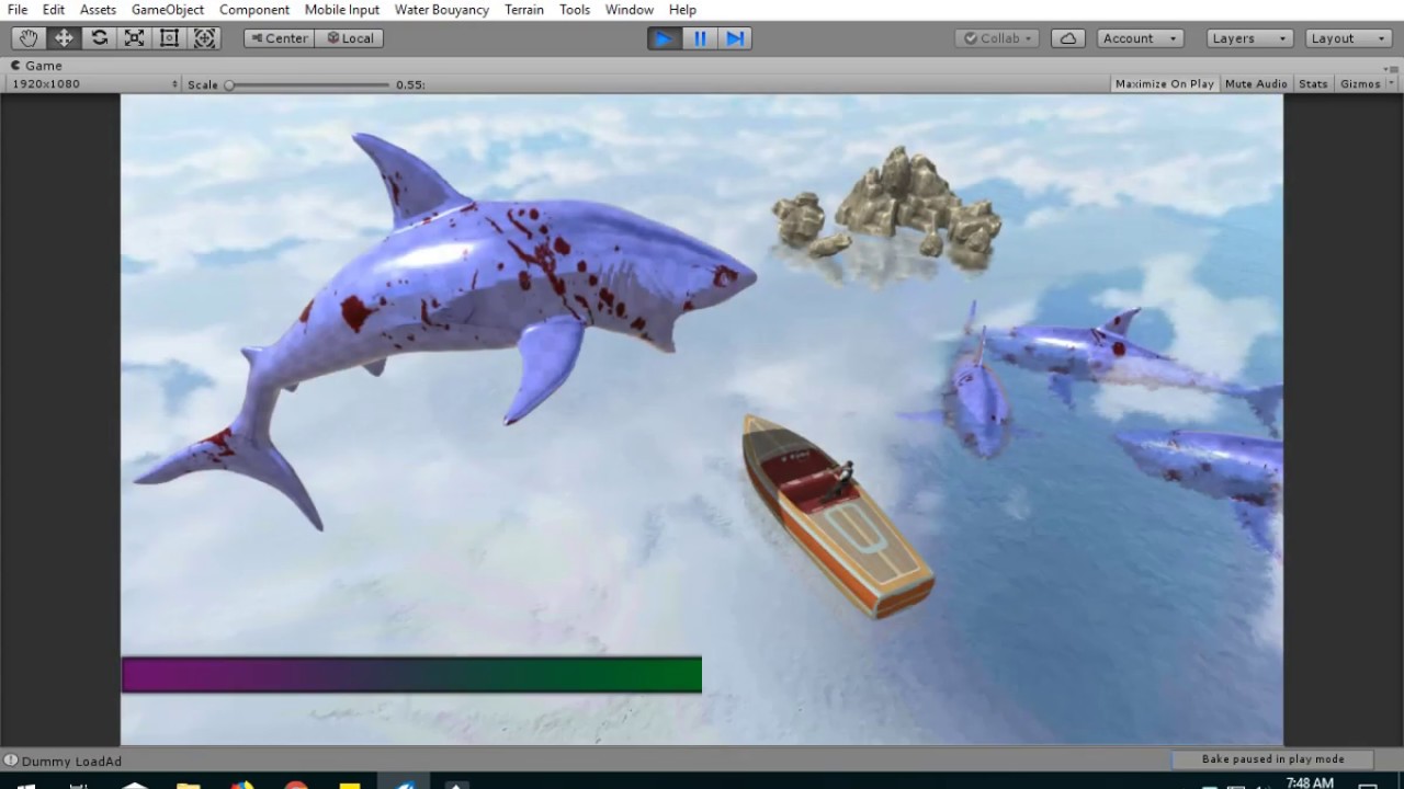 Shark Killer Sniper Gun Hunting Game Made in Unity3D 2019 - YouTube
