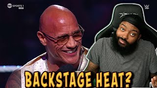 ROSS REACTS TO THE ROCK GETTING BACKSTAGE HEAT