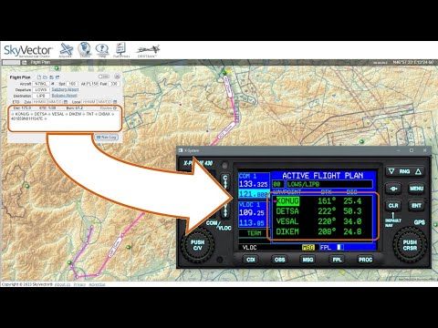 Видео: SkyVector. Планирование полета и экспорт плана в симулятор.