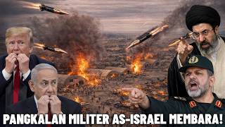 BALAS DENDAM DIMULAI! PANGKALAN MILITER ISRAEL-AS DISERANG RUDAL IRAN! Ratusan Tentara IDF-AS Tewas?