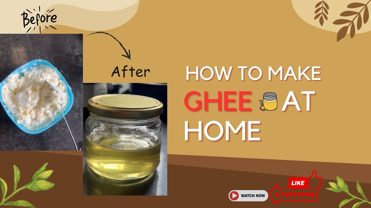 How to make GHEE (Clarified Butter ) || Easy Homemade Ghee preparation ...