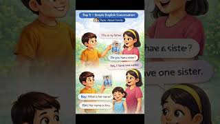 Day 5 | Simple English Conversation for Kids | About Family 👨‍👩‍👧