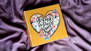 How to make a Beautiful Scrapbook for Birthday | Scrapbook Tutorial | Easy Scrapbool Tutorial