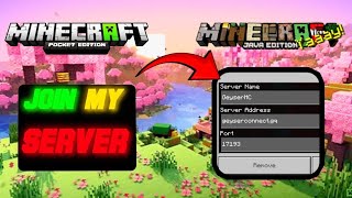 join my server Minecraft pocket edition and Java edition 🥰