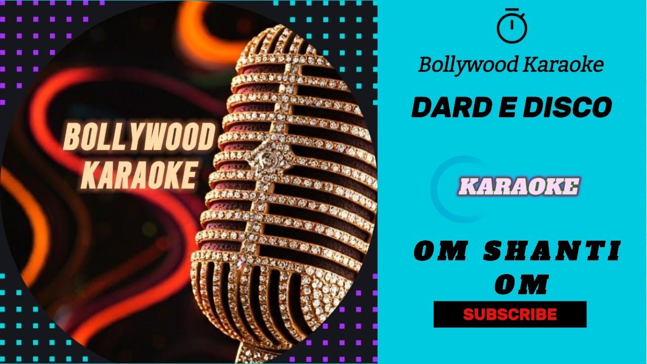 Dard E Disco Karaoke - With Scrolling Lyrics हिंदी &  Eng