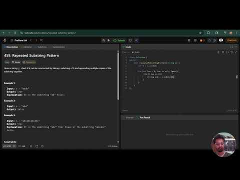 LeetCode 459 - Repeated Substring Pattern | String C++ Solution | Easy DSA Interview Question