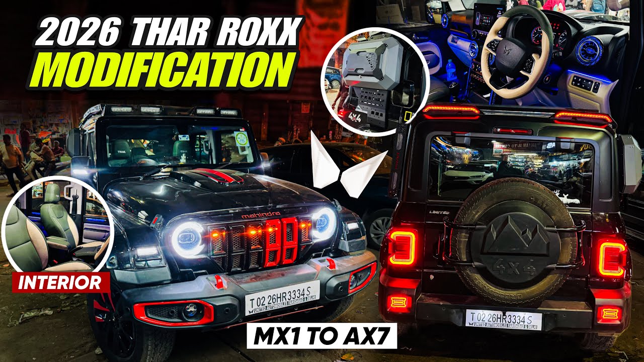 Modified Thar Roxx 2026 | Thar Roxx Mx1 to Ax7L 🤩 Thar Roxx ...