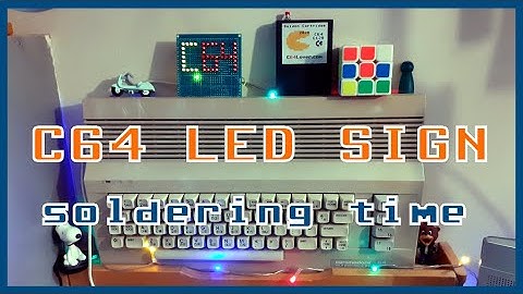 Building a C64 Led sign | Commodore 64 | DIY project