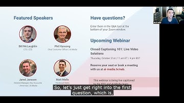 Ask Us Anything About Captioning Webinar | October 14, 2021