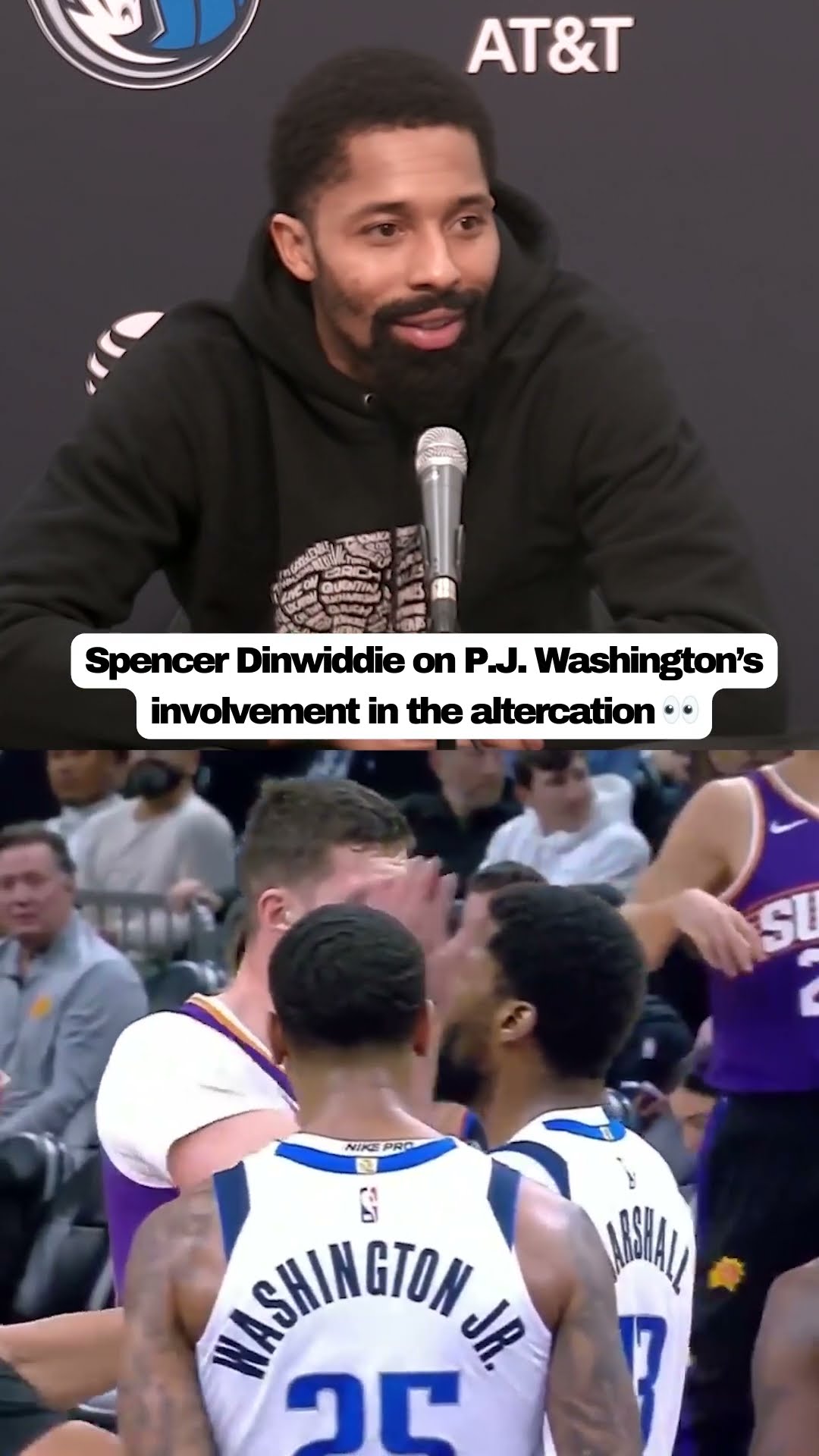 Did P.J. Washington try to claim he didn't PUSH anyone? ?