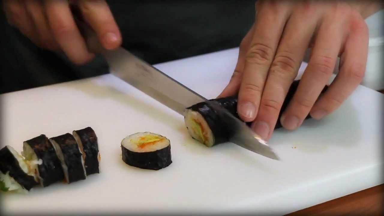 How To Cut Sushi Rolls | How To Make Sushi