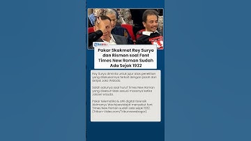 Roy Suryo & Rismon Keliru? Font Times New Roman Sudah Ada Sejak 1932, Sebelum Jokowi Lahir