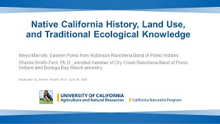 California Native History, Land Use, and Traditional Ecological Knowledge screenshot 2