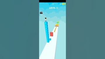 Cube stacker surfer 3d best Android and iOS gameplay level 2