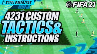 Fifa 21 4231 Custom Tactics Instructions How To Play The 4 2 3 1 Fifa 21 Best Formations Youtube