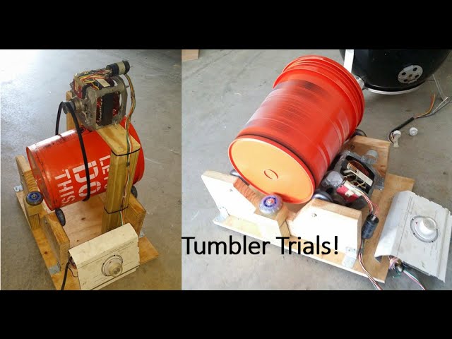 DIY Reloading Brass Tumbler - Drier Motor + 5 Gal Bucket! 