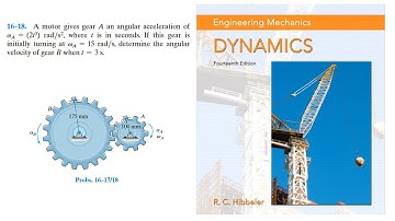 A motor gives gear A an angular acceleration of aA = (2t^3) rad/s2, where t is in seconds.