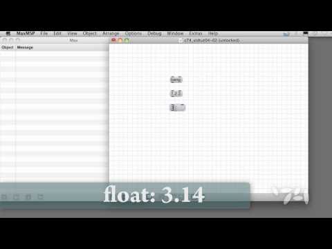 Cycling74 Max/MSP/Jitter Tutorials: Trigger