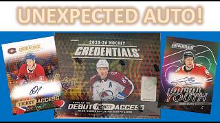 UNEXPECTED RARE Autograph Box Hit! 2025-26 Upper Deck Credentials Hockey