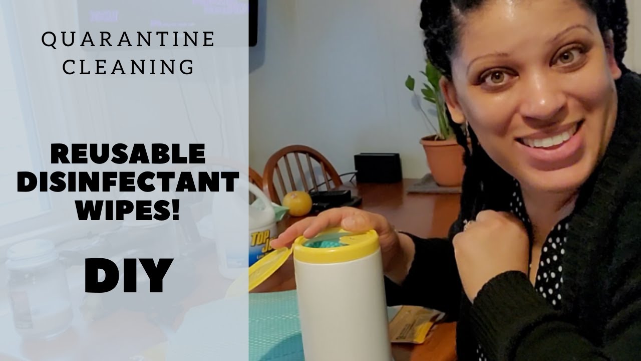 DIY Disinfectant Wipes Reusable wipes Quarantine Cleaning YouTube