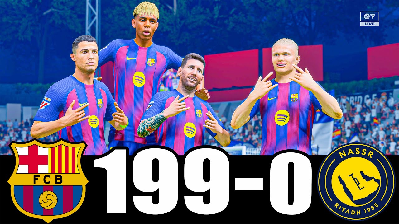 RONALDO, MESSI, LAMINE YAMAL, MBAPPE ALL BEST PLAYERS IN THE WORLD PLAYING TOGETHER | MESSALDO FC 26