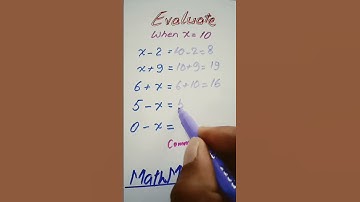 Evaluate when#MathMarrow#Math shorts#Value of expression