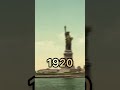 Statue of Liberty Evolution 2023-1870 #shorts #history #evolution #statue #usa #newyork