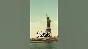 Statue of Liberty Evolution 2023-1870 #shorts #history #evolution #statue #usa #newyork
