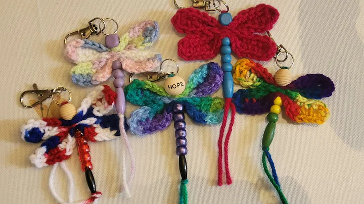 Learn to Crochet a Cute Dragonfly Keychain