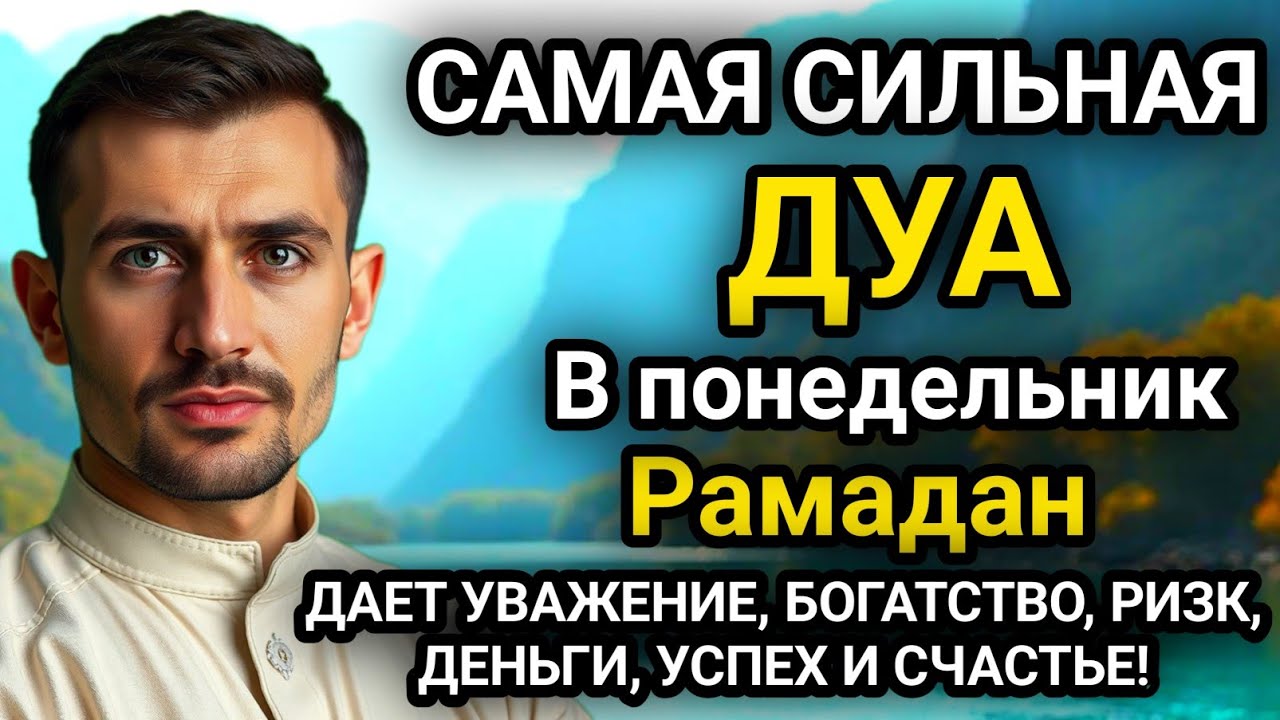 Дуа В понедельник Рамадан Очень сложные проблемы будут решены#дуа