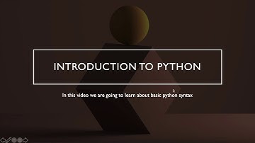Introduction to Python- Python basic syntax and variables