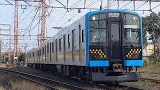 【鶴見線E131系試運転】JR鶴見線E131系1000番台都ナハT8編成 試9383M 試運転 八丁畷〜川崎新町間通過！[2024.04.15(月)]