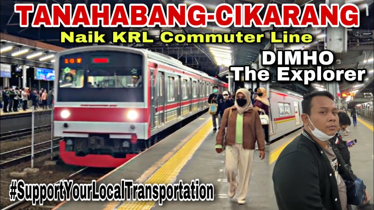 Tanahabang - Cikarang Naik Kereta Listrik Paling Malam ❓| trip KRL Commuter Line Cikarang 6086B
