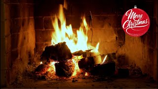 Christmas Fireplace  Christmas Guitar  4 hours  Beautiful Instrumental Christmas Music  Yule Log