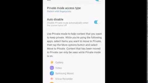 Samsung Galaxy S6/S7/S8 Private mode Use and Unlock vlog#1