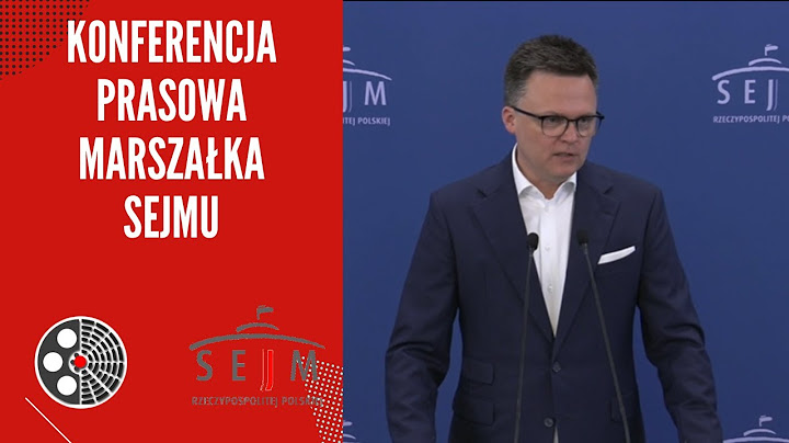 [NOCNE SPOTKANIE] Szymon Hołownia - Konferencja prasowa marszałka Sejmu
