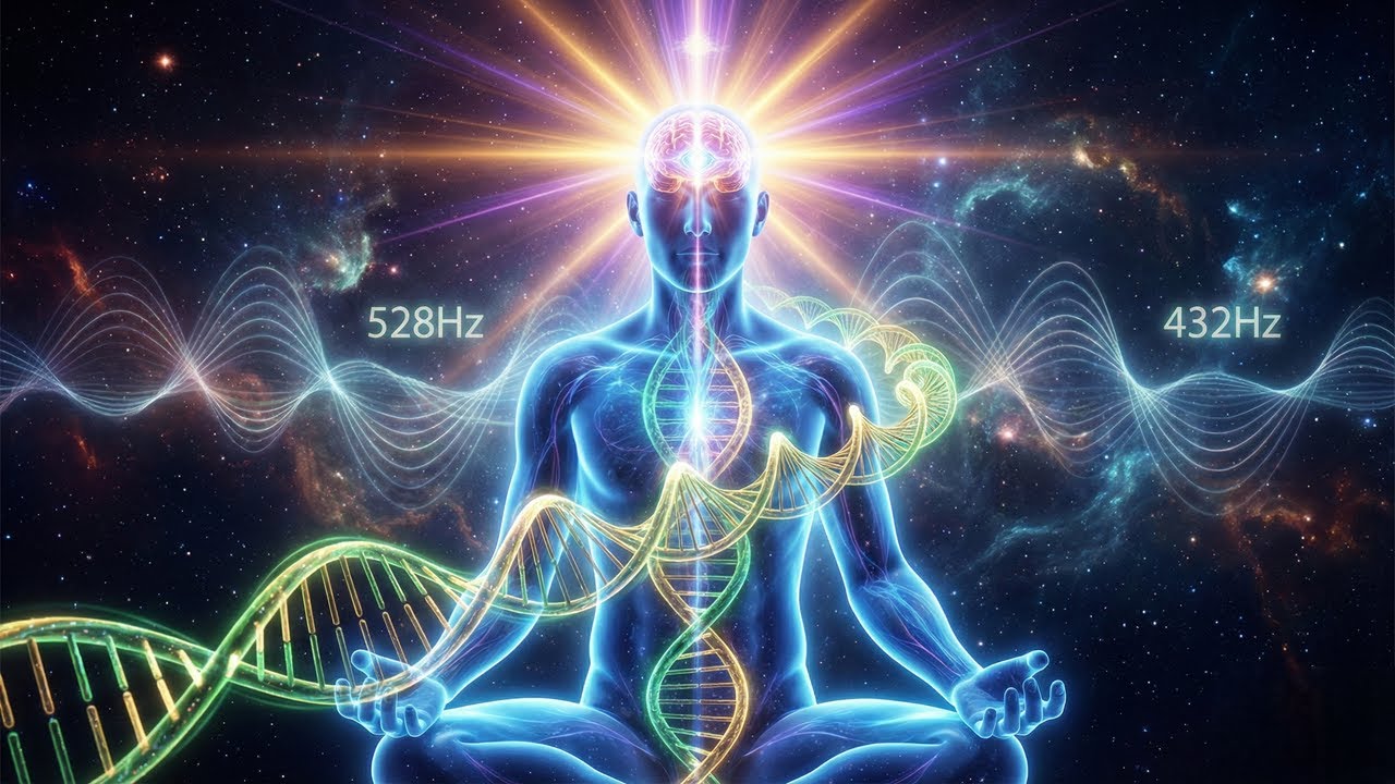 528Hz + 432Hz | Mind Power & Deep Brain Healing | DNA Repair & Body–Spirit Healing