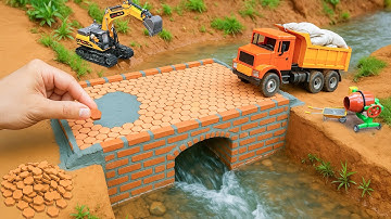 Bridge Collapse Accident - Incredible DIY Mini Truck Bridge Construction | @MinMinTractor