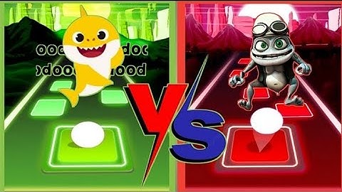 Baby Shark VS Crazy frog || Baby shark song ||Tiles Hop Edm rush||Axel F music || Mute Gaming