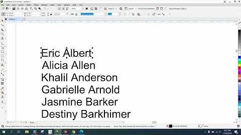 Corel Draw Tips & Tricks Bring a List of names into CorelDraw
