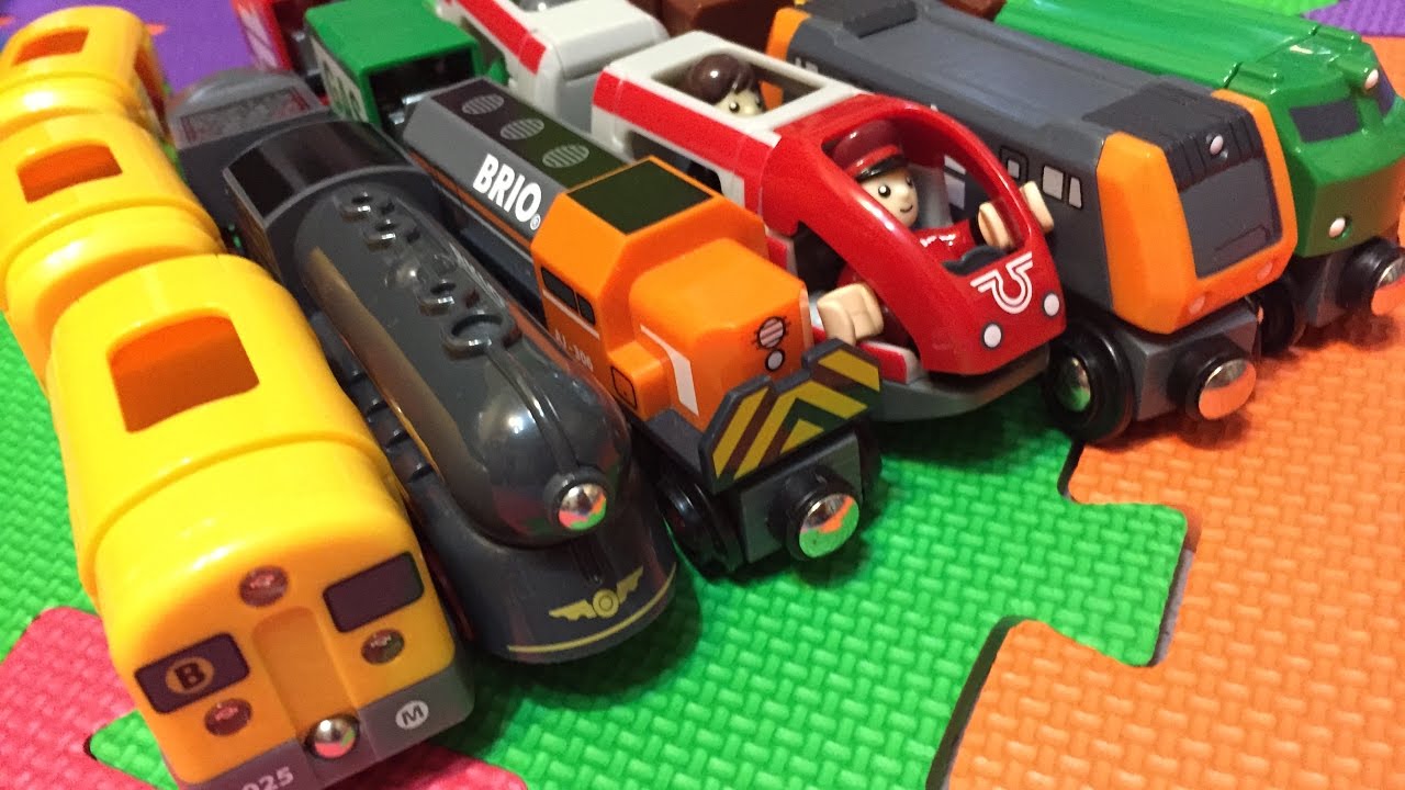 【tog legetøj】HD kompilering 18 forskellige BRIO Wooden Toy tog og lokomotiver (03784 dk)