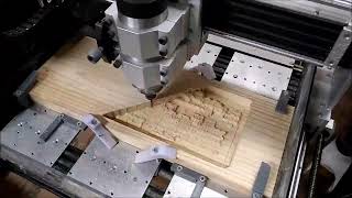 Legend of Zelda topographical map CNC carve time lapse