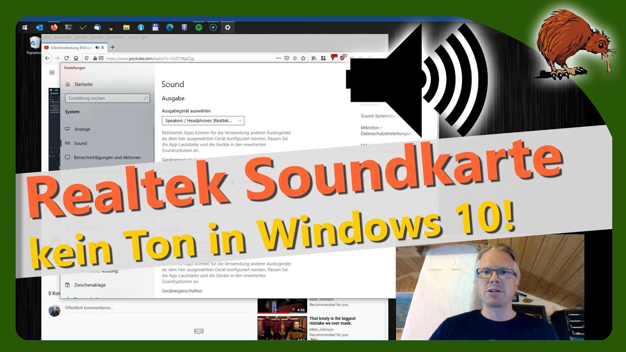 Update Realtek Soundkarte - kein Sound in Windows 10
