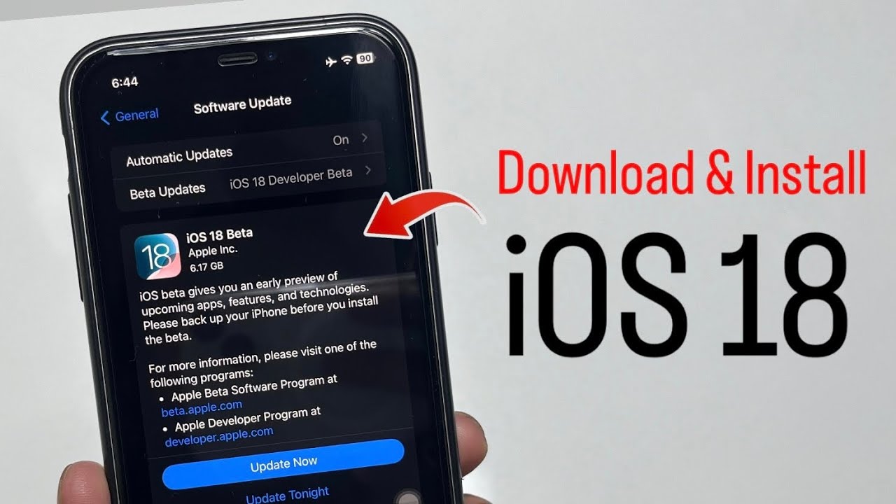 iOS 18 Beta Download & Install for free - How to install iOS 18 ...