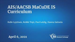 AACSB MaCuDE IS Curriculum Research Exchange