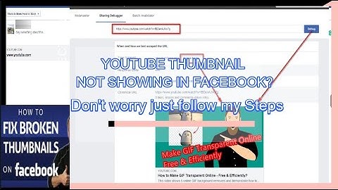 Thumbnail Not showing in Facebook once you share it? Fixed!