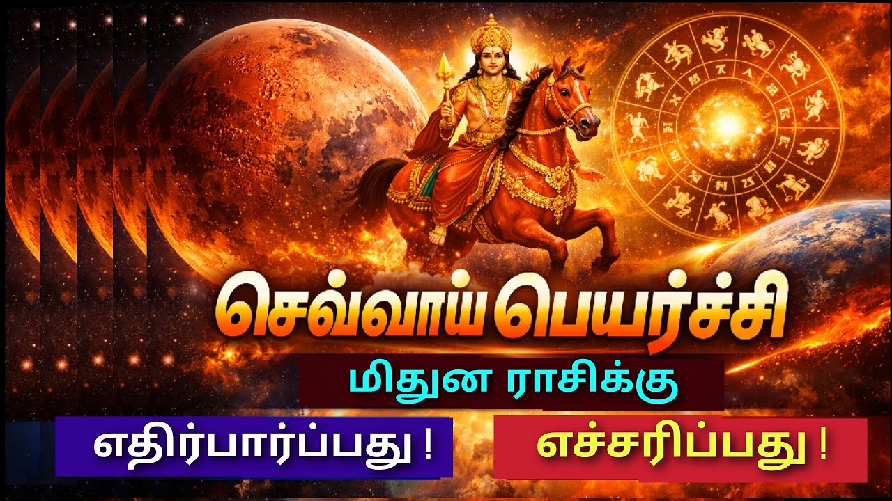 செவ்வாய் பெயர்ச்சி 2026 மிதுனம் sevvai peyarchi 2026 in tamil mithuna rasi guru peyarchi mithunarasi